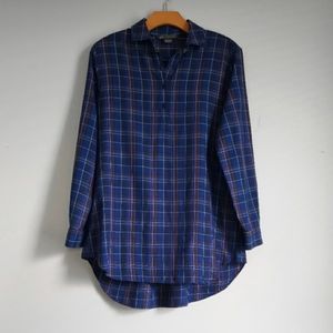 AX Armani Exchange Women's Plaid Oversized Tunic XS